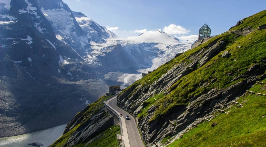 Driving through the Alps