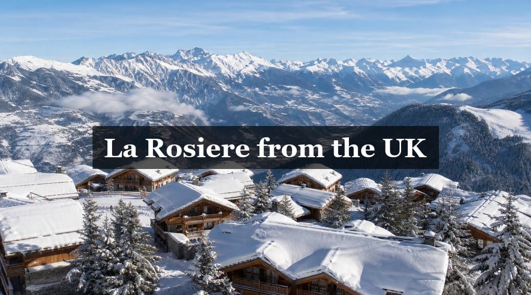 Alpine ski resort mountains
