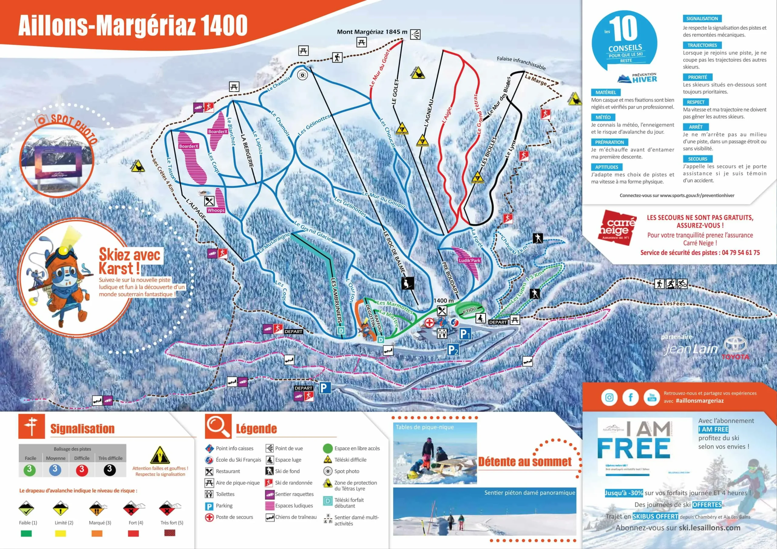 Aillons-Margeriaz-1400-Piste-Map-2021