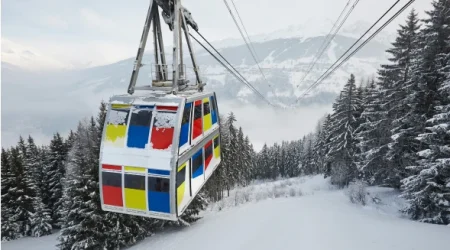 Aime La Plagne Train station, France