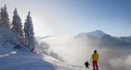 Morzine Transfers - a skier in the snow
