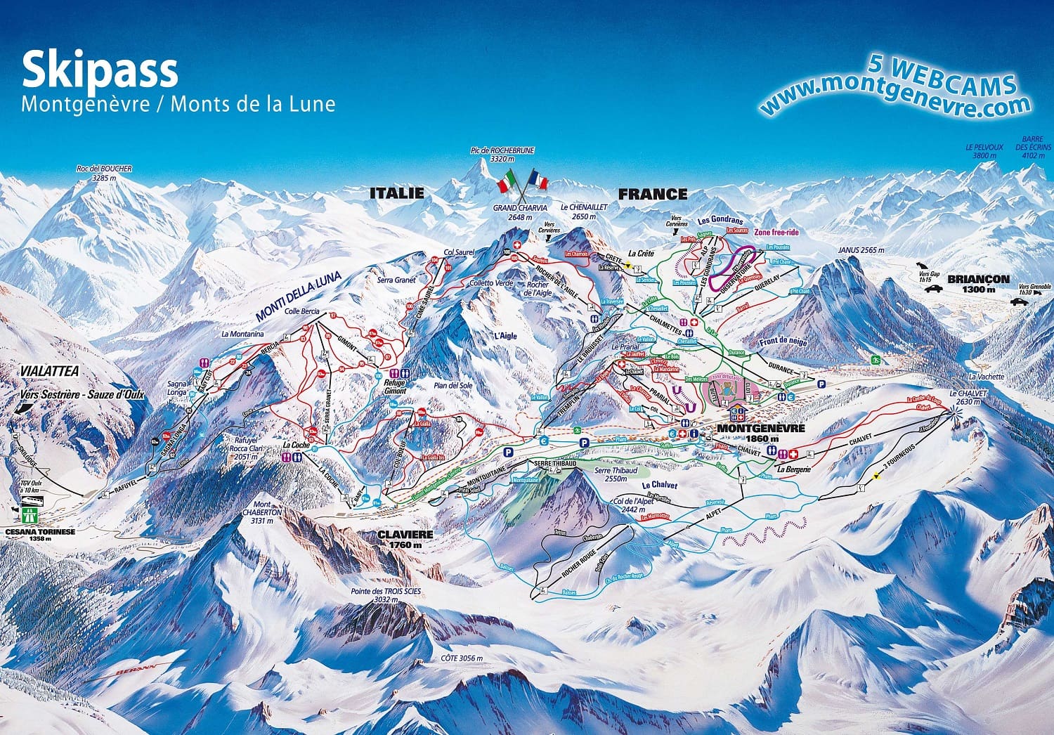 Montgenevre Piste Map