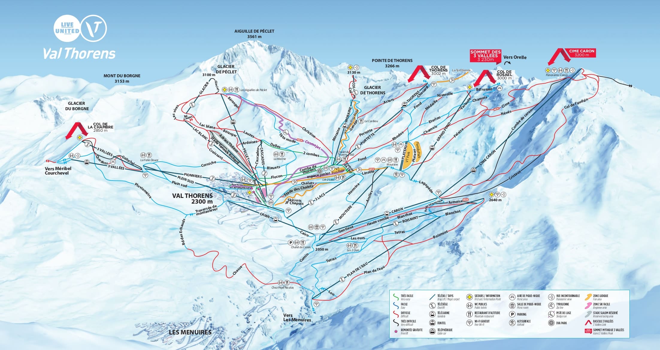 Val Thorens Piste Map